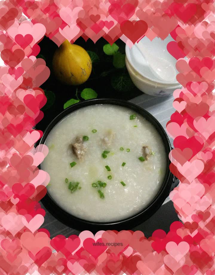 Yam and Pork Ribs Porridge