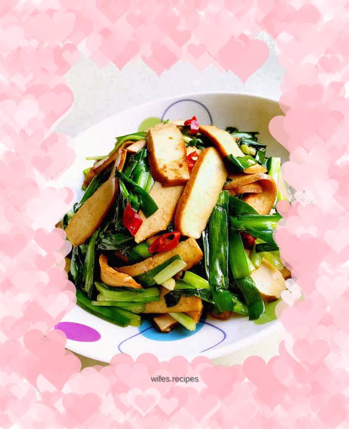 Stir-fried dried leeks