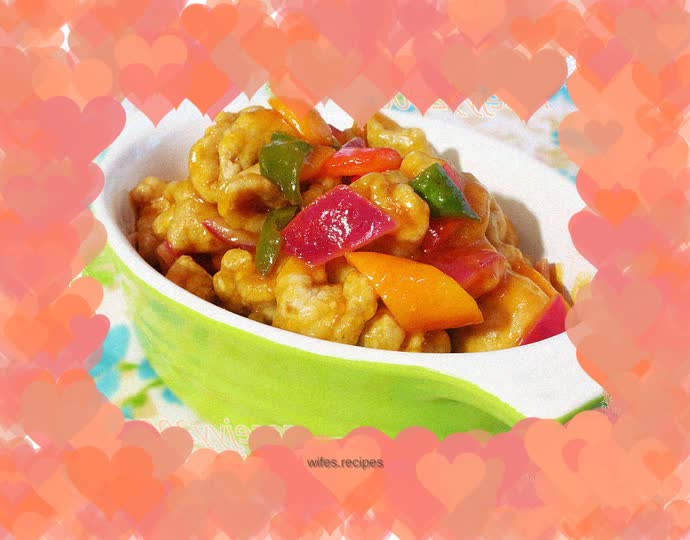 Fried-free version of sweet and sour pork