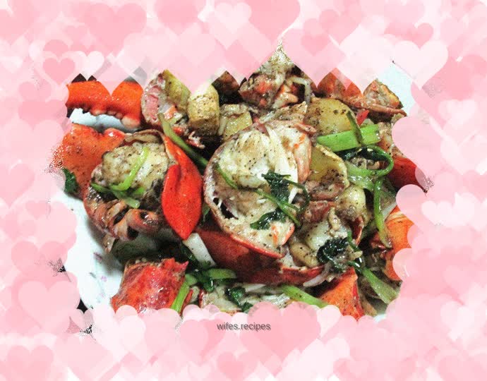 Fried Australian lobster