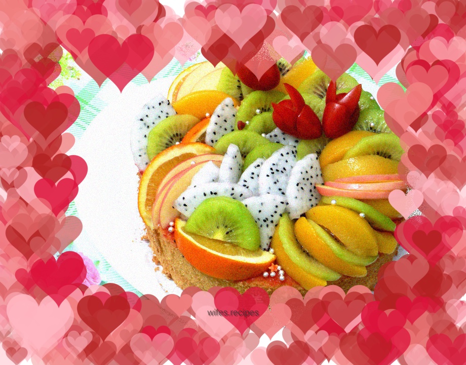 Fruit birthday cake