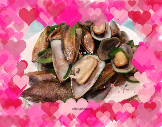 Mussels with black bean sauce