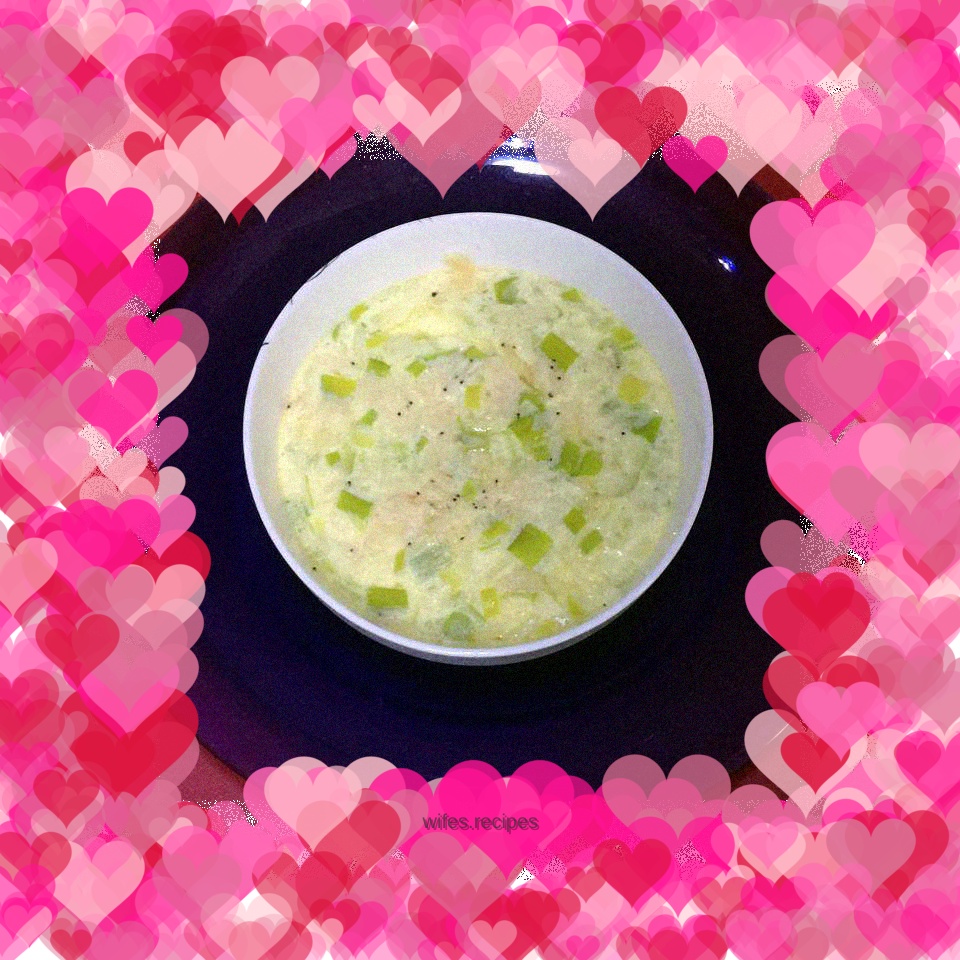 Steamed egg custard with sea rice