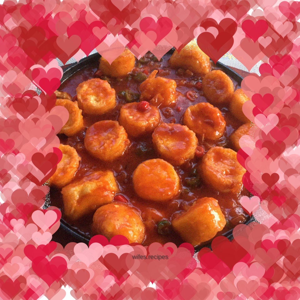 Green and red peppers, eggs, onions