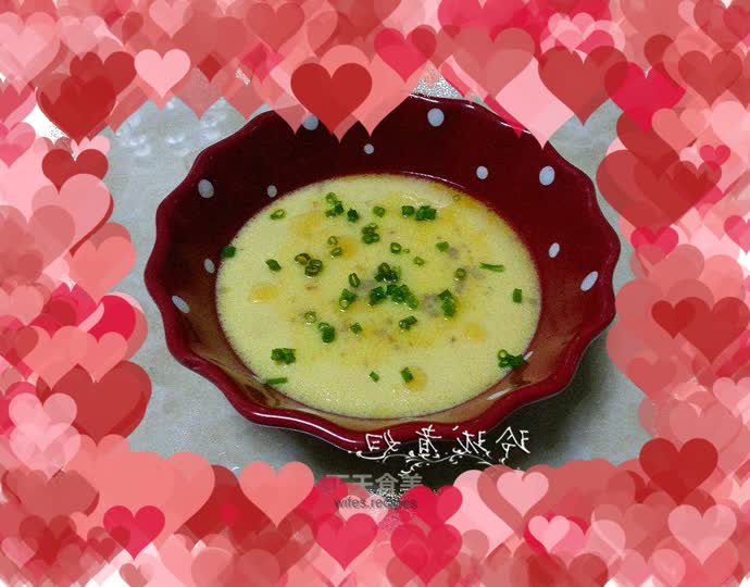 Steamed Egg with Minced Pork and Shrimp