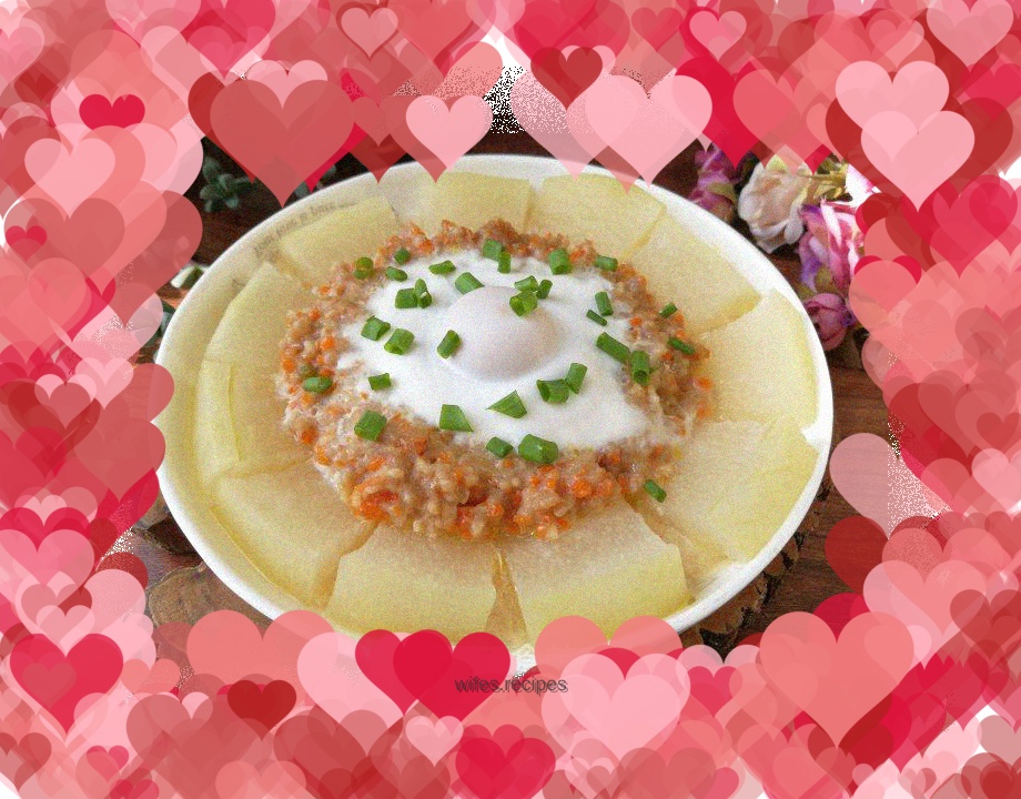 [New Year Feast] Steamed Eggs with Minced Pork and Winter Melon