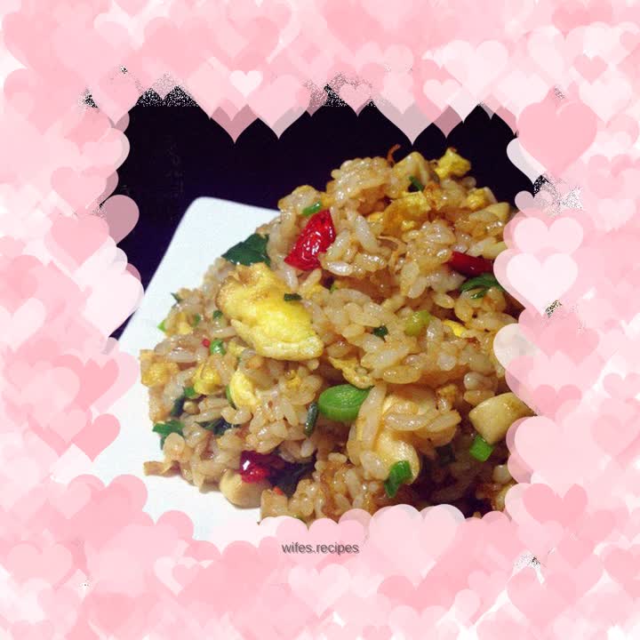 Stir-fried tartary buckwheat rice with egg