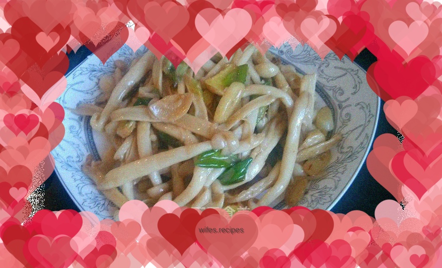 Stir-fried seafood mushrooms