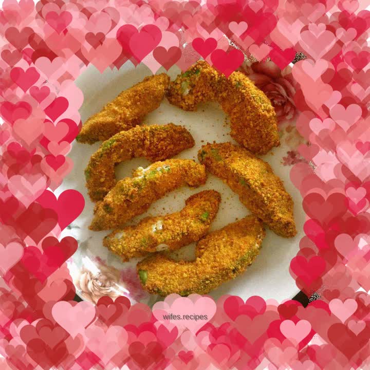 Air fryer version of fried avocado