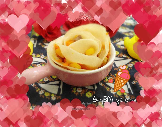 Baby loves rose dumplings, let the full love awaken your appetite~