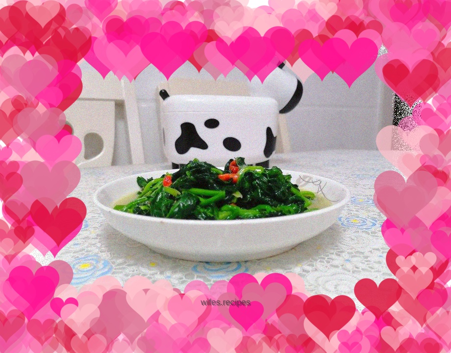 Vegetarian Stir-fried Spinach