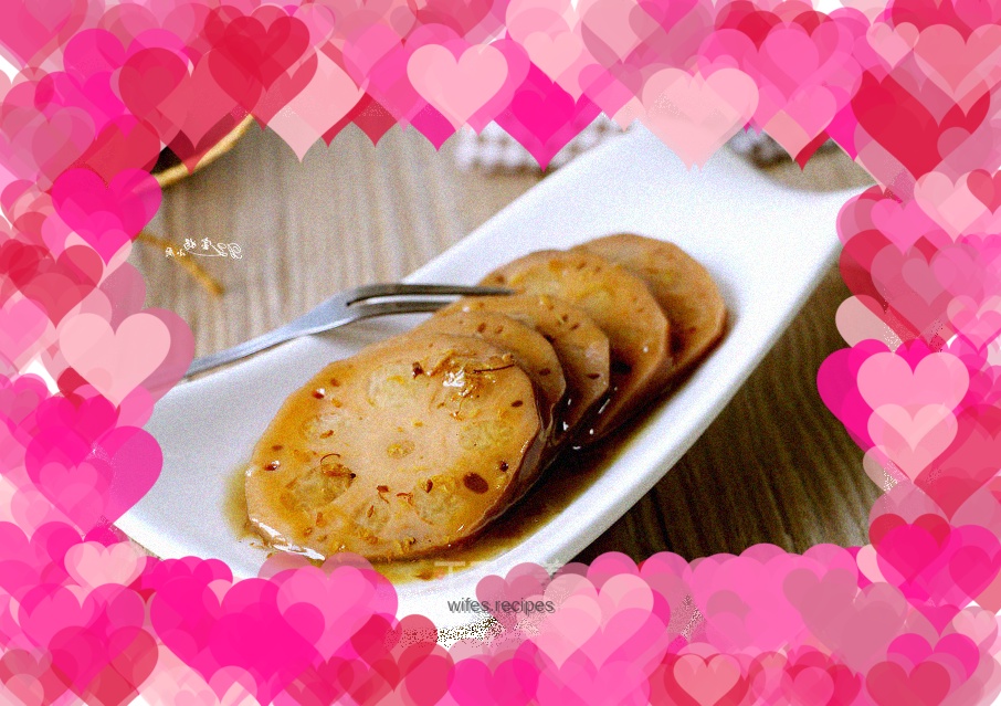Osmanthus glutinous rice and lotus root