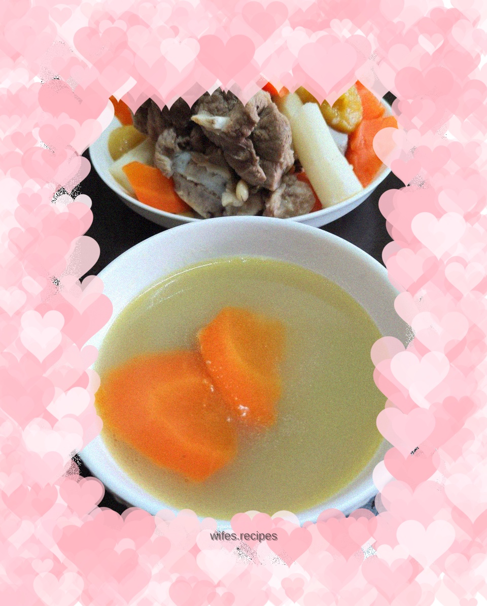 Huaishan carrot and apple bone soup