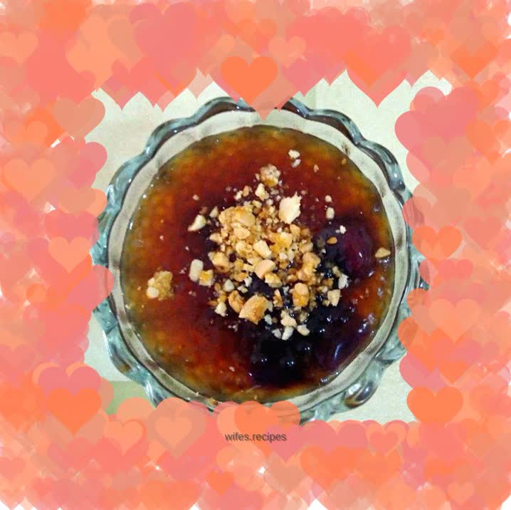 Brown sugar taro balls and sago