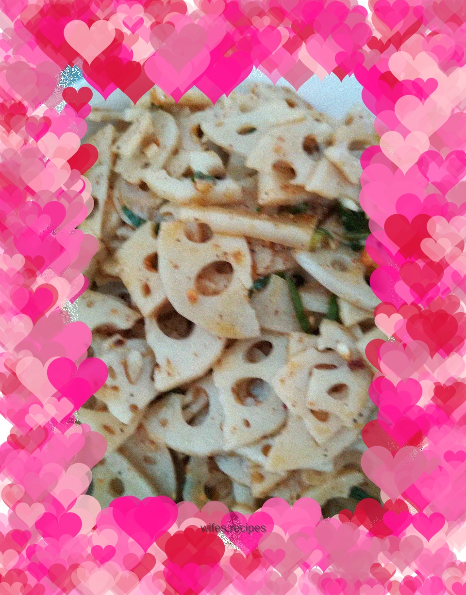 Mixed lotus root slices