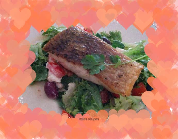 Pan-fried barramundi with vegetable sauce