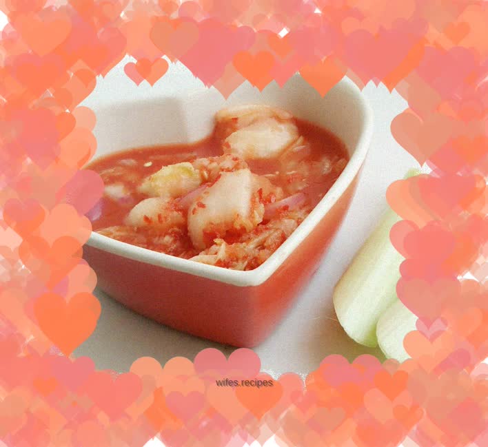 Refreshing appetizer spicy cabbage