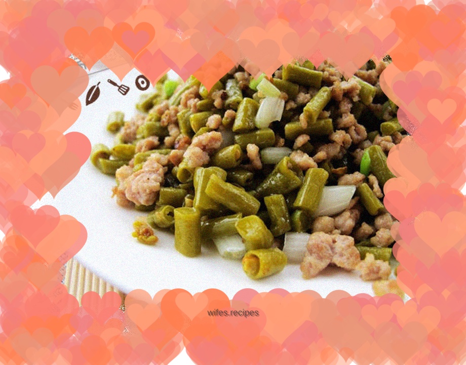 Minced Pork and Pickled Beans