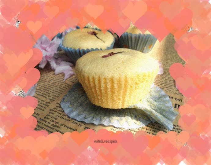 Condensed milk cherry blossom cake