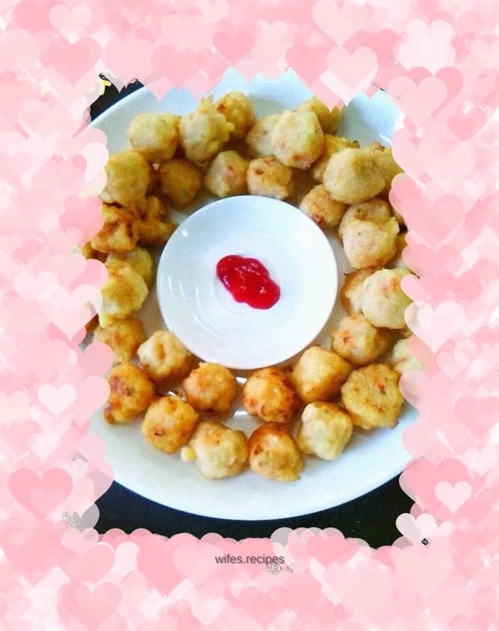 Fried glutinous rice balls