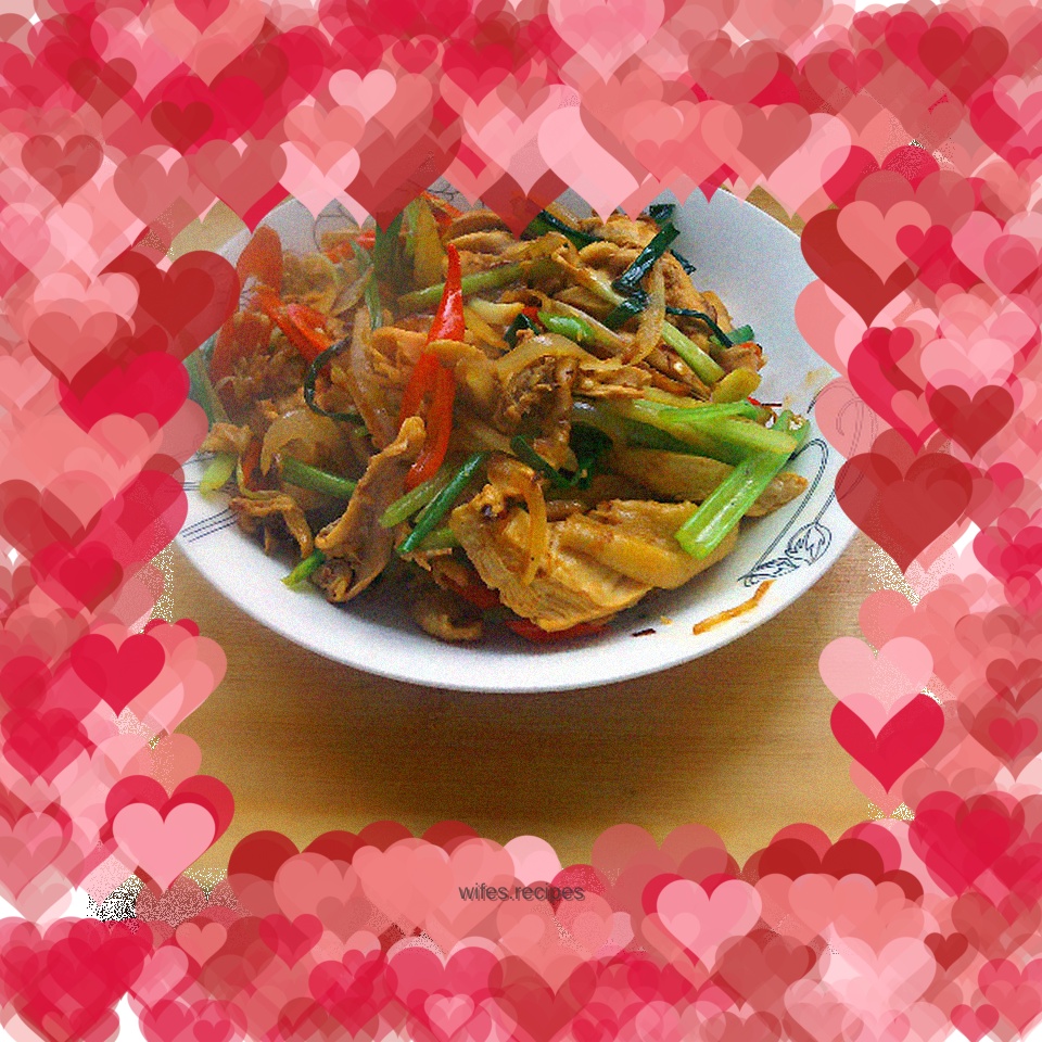 Shredded Chicken with Scallions