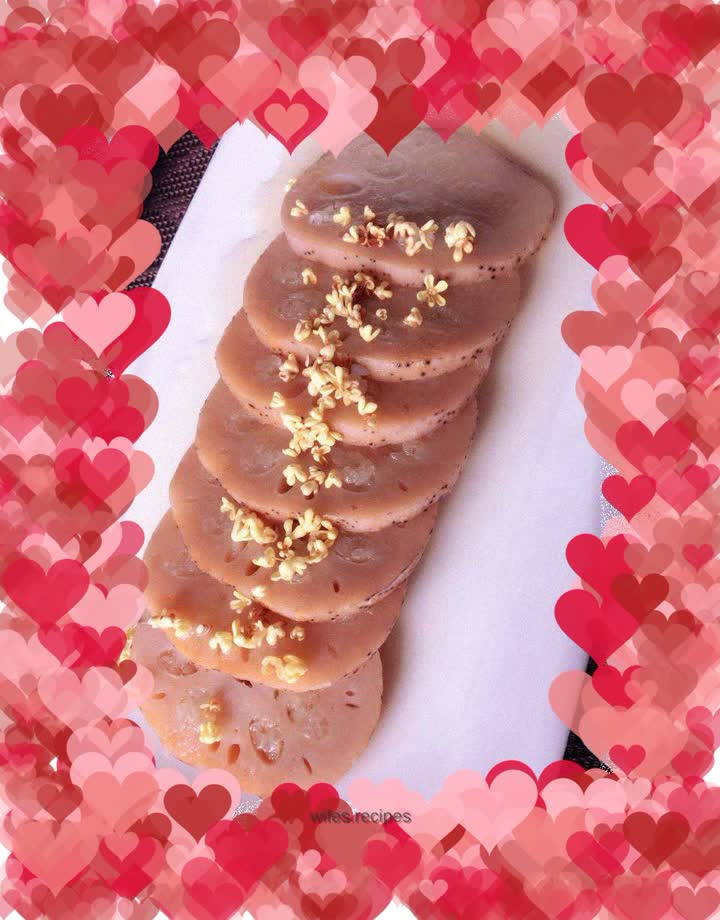 Osmanthus glutinous rice and lotus root