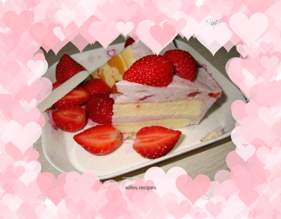 Strawberry + blueberry mousse