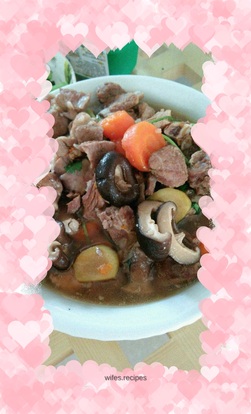 Braised Pork Ribs with Mushrooms