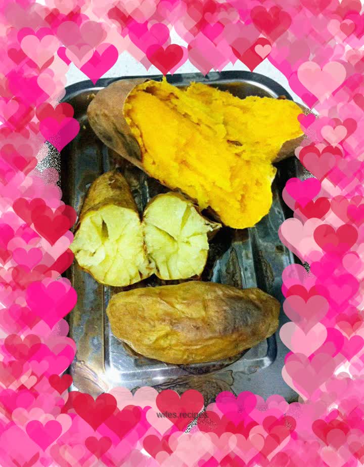 Roast sweet potatoes in just two steps