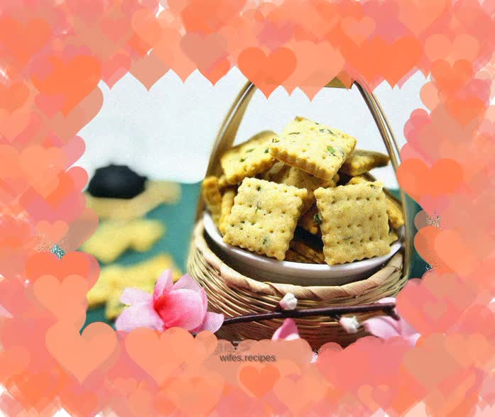 Salt and pepper chive soda cake