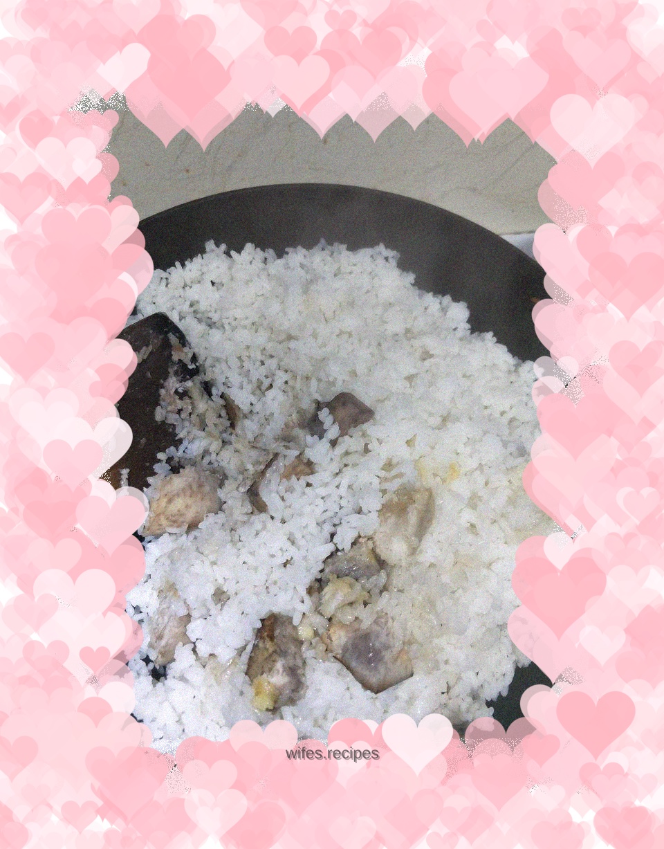 Taro braised rice