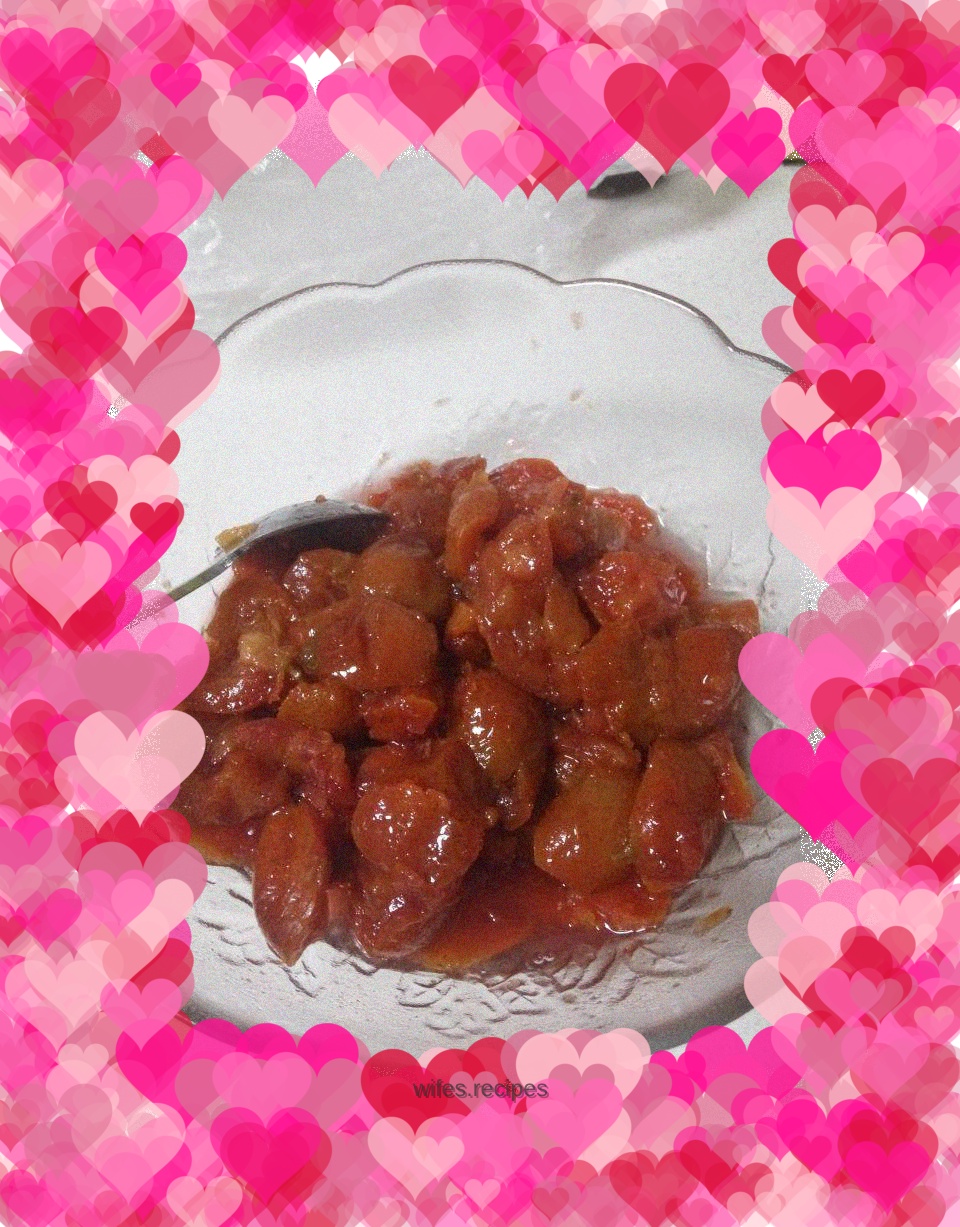 Steamed hawthorn with honey and rock sugar