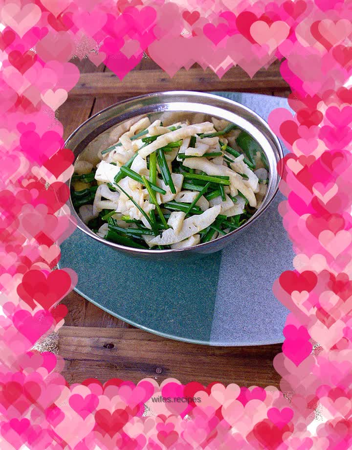 Stir-fried green white vegetables