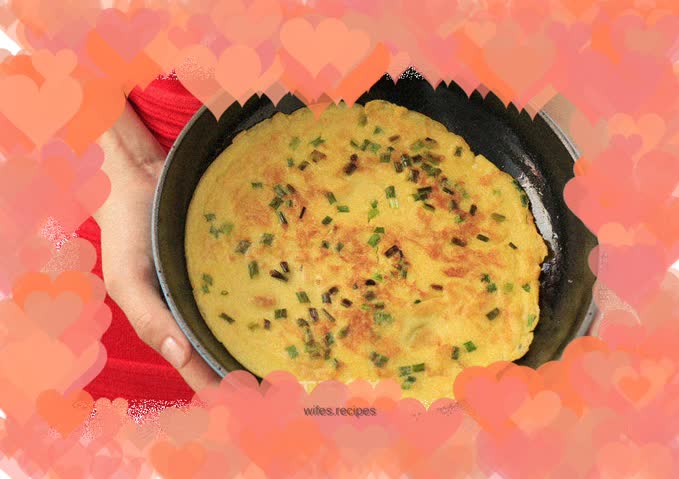 10-minute quick breakfast ~ green onion egg pancakes