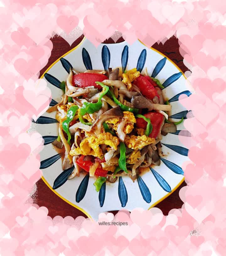 Mushroom scrambled eggs