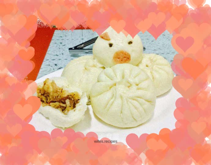 Teach you how to make steamed buns, red bean buns, and pig buns that won’t shrink