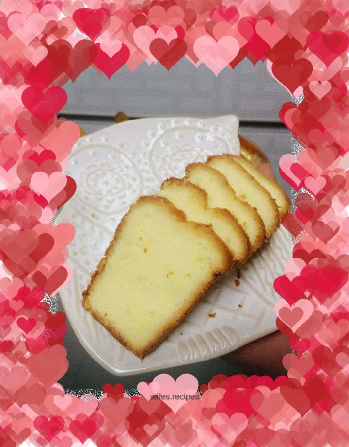Warm pound cake~~lemon flavor