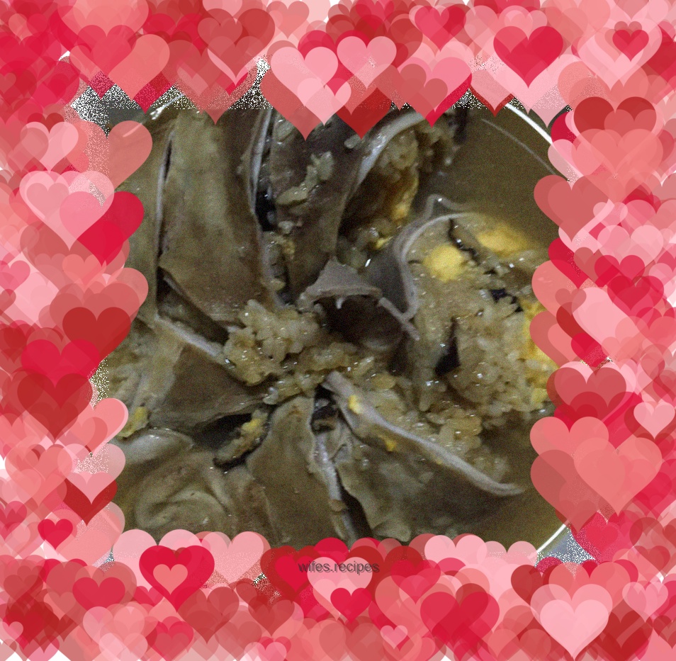 Glutinous rice and pork belly soup