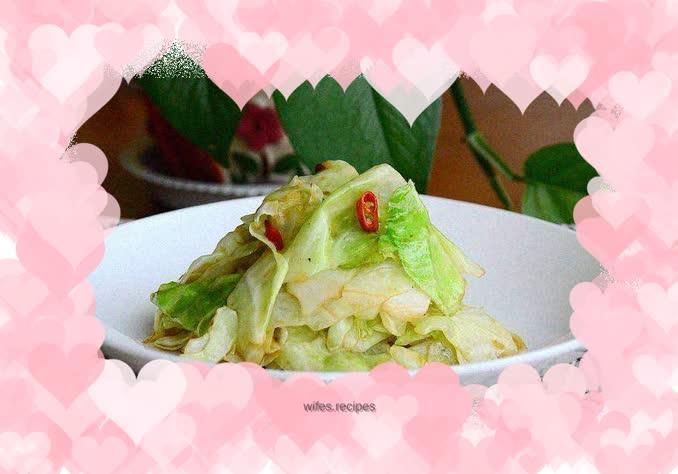 Hand-shredded cabbage