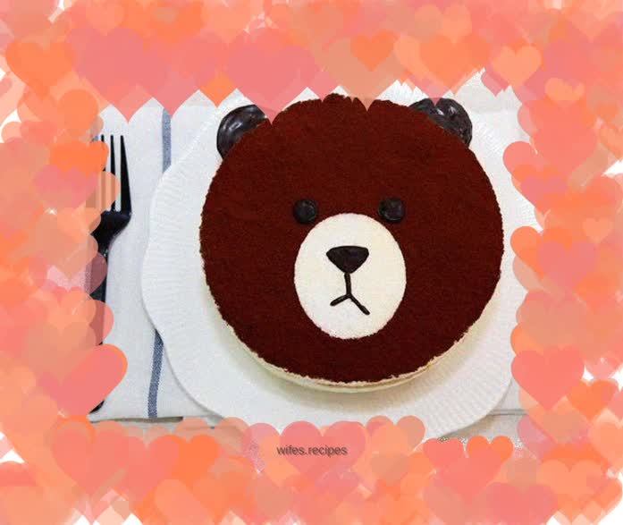 Cute Bear Tiramisu Cake