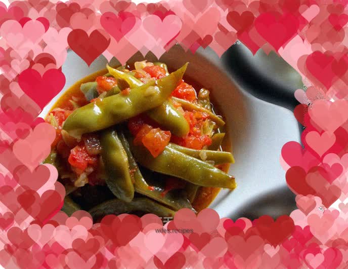 Lentils braised in olive oil