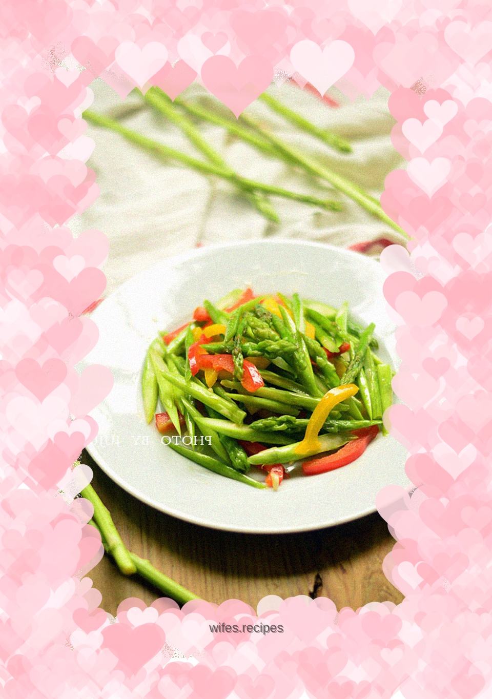 Stir-fried asparagus