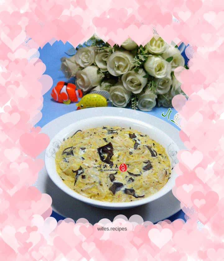 Steamed Egg with Shopee and Black Fungus