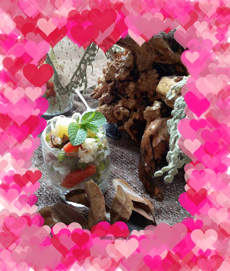 Braised rice with ham and shredded squid