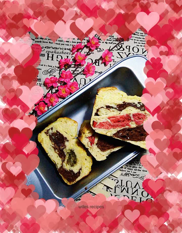 Coconut toast pattern non-mainstream bread