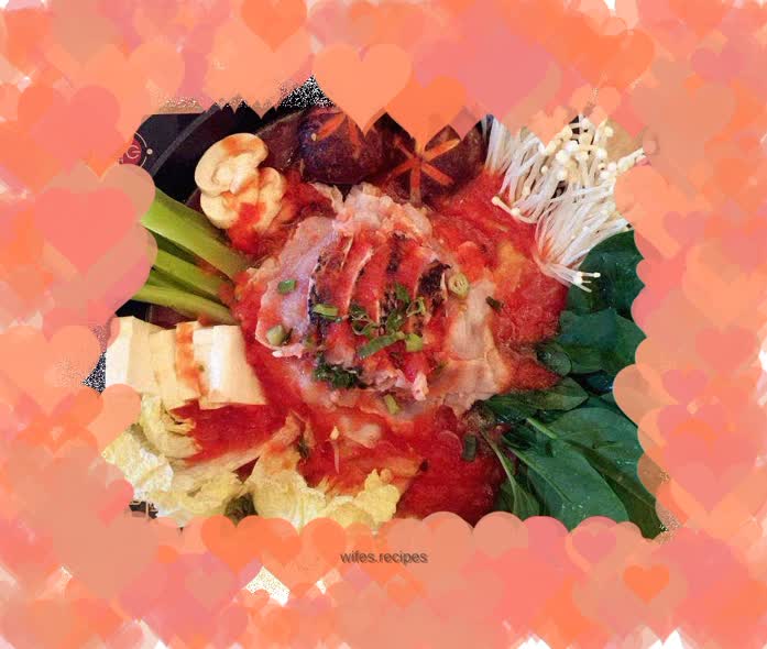 Black fish tomato pot