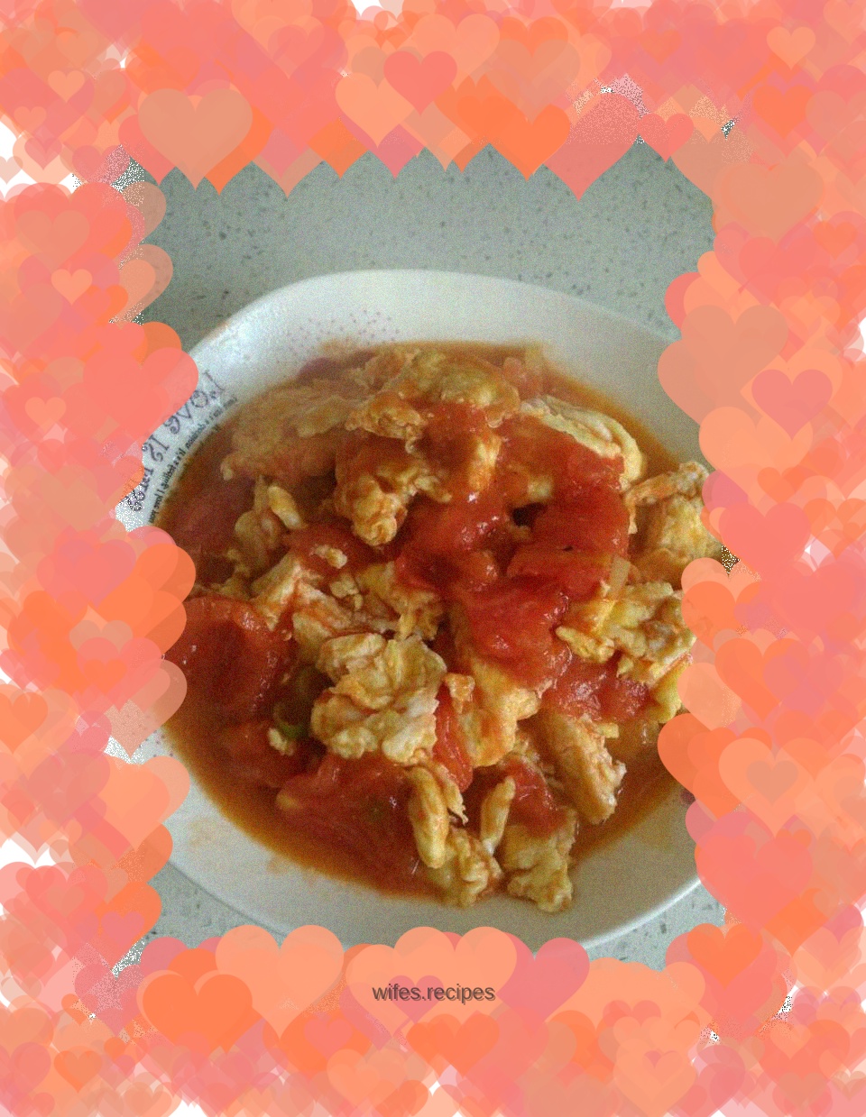 Scrambled eggs with tomatoes