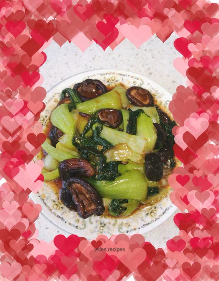 Grilled Rapeseed with Mushrooms