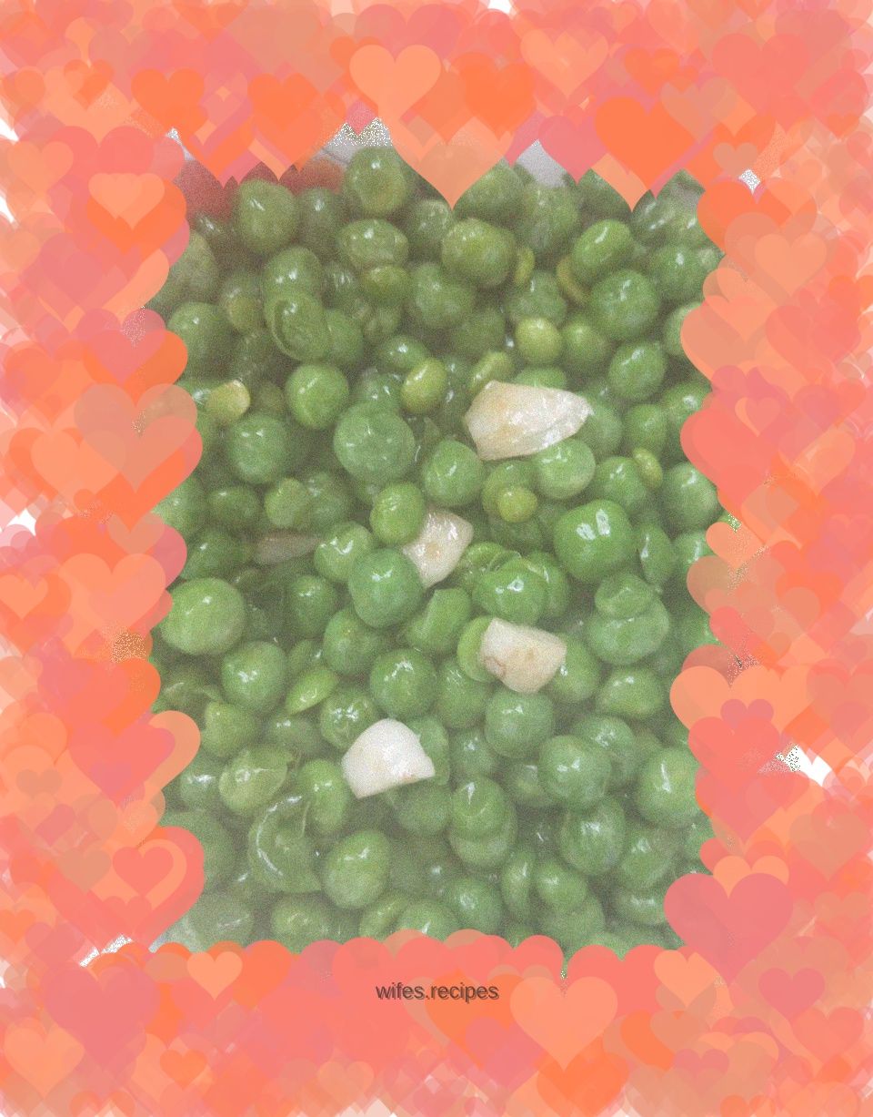 Stir-fried peas