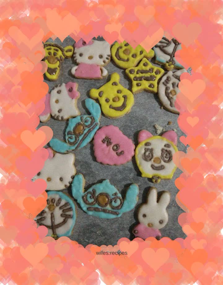 Frosted Cartoon Cookies